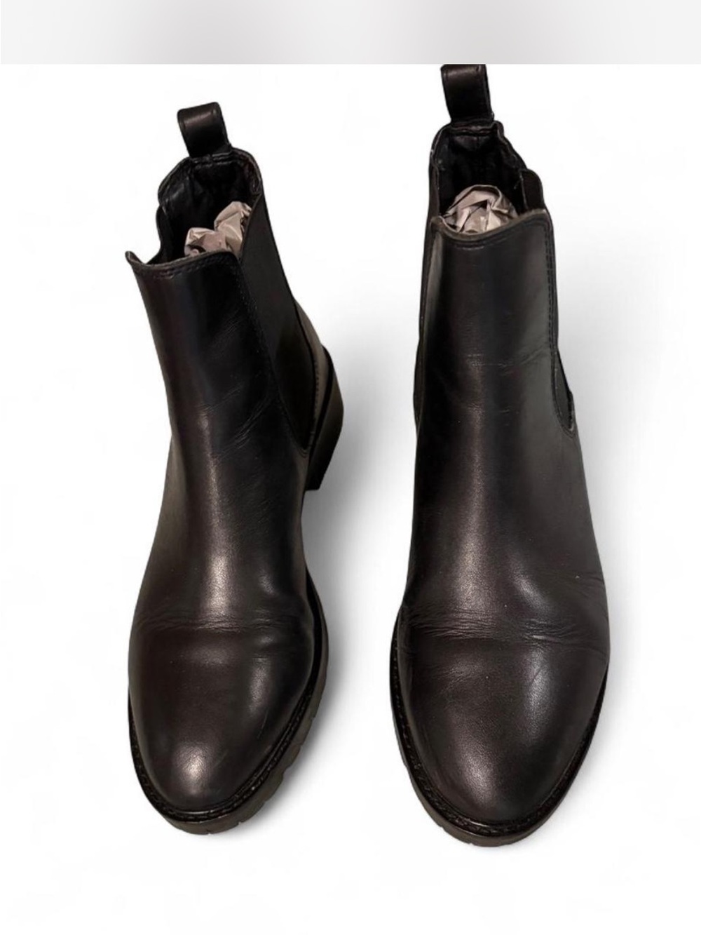 Steve Madden black leather Chelsea boots